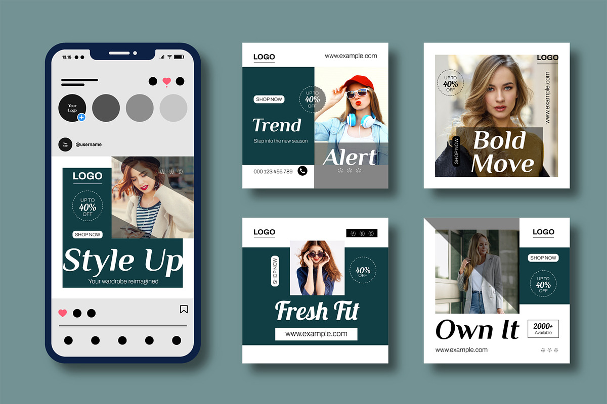 Modern Branding Fashion Social Media preview 2