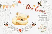 The Bear - mini collection, an Illustration by Watercolor Nomads (Thumbnail 1 of 5)