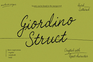 GIordino Struct, a Handwritten Font by Struggle Studio