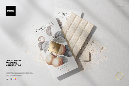Chocolate Bar Packaging Mockup v.1, a Packaging Mockup by creatsy5