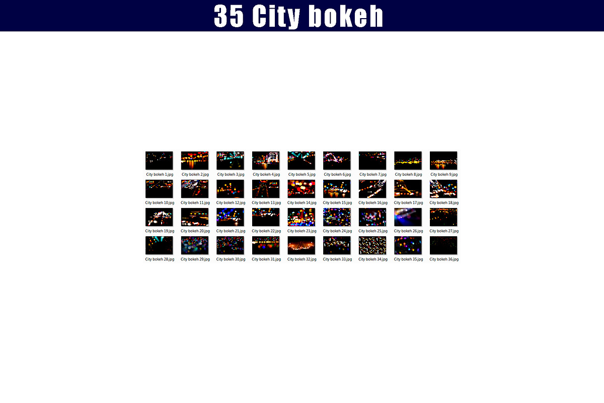 35 city lights bokeh overlay, a Layer Style Add-On by OverlayBox (Photo 4 of 5)