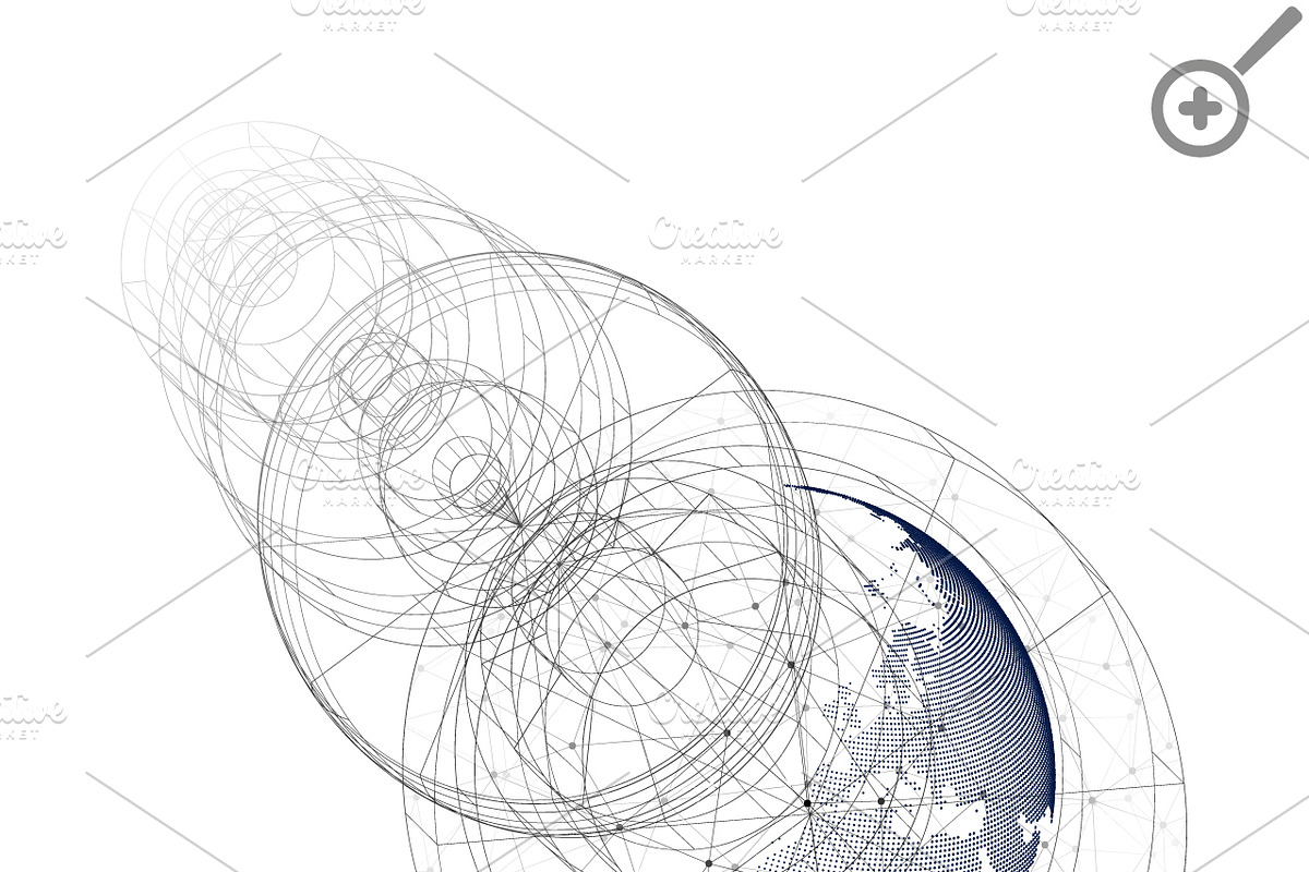 3D dotted world globes on white, a Decorative Illustration by VectorShop (Photo 7 of 9)