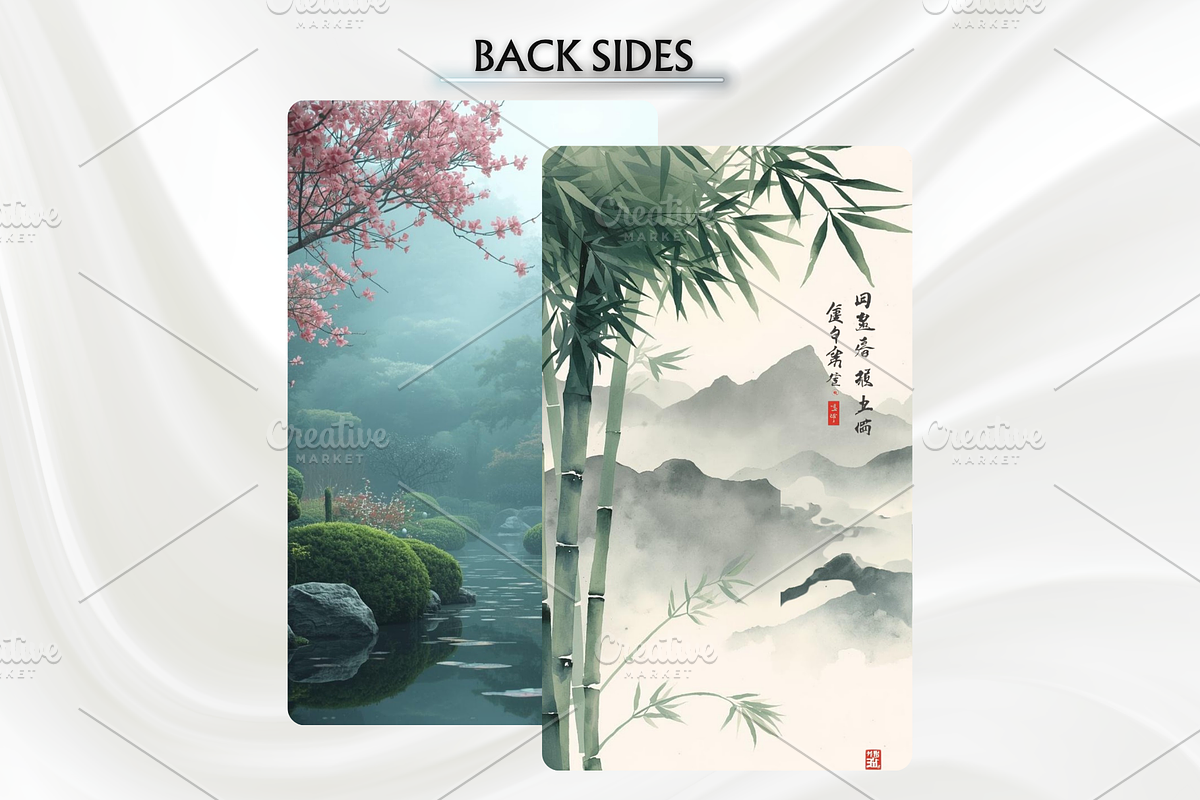 Zen Tarot Cards Deck, a Decorative Illustration by Mugio (Photo 3 of 4)