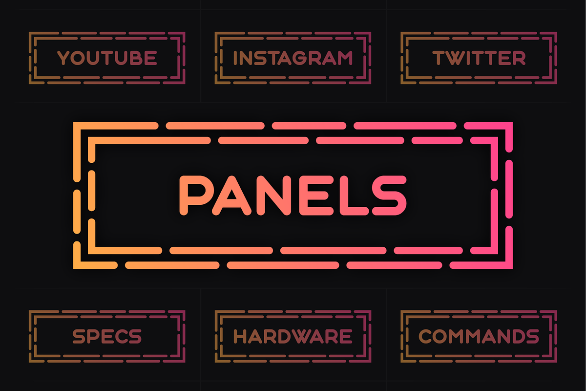 Roundy | 18 Twitch Panels, a Social Media Template by SageDsgn (Photo 1 of 6)