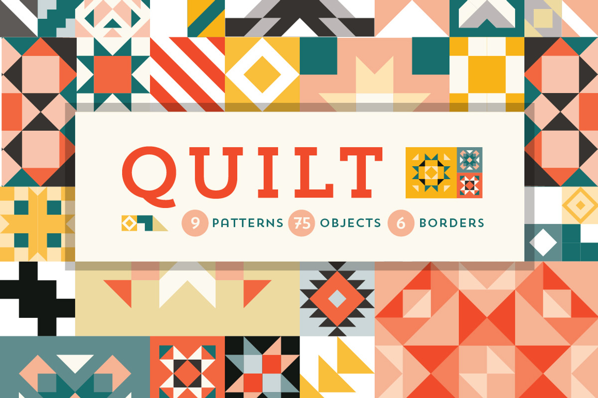 QUILT Geometric Patterns, a Pattern Graphic by Anugraha Design (Photo 1 of 7)