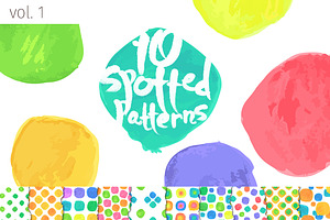 10 Spotted Patterns. Vol. 1, a Pattern Graphic by Mazheika Store