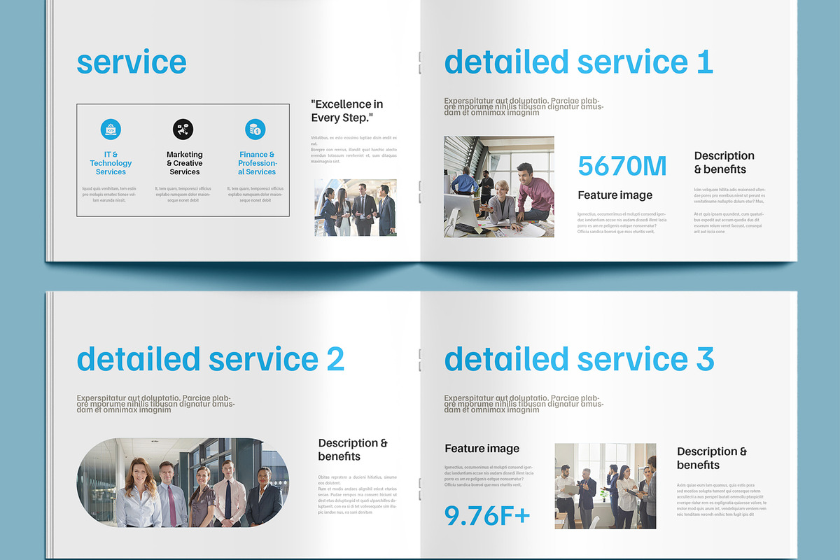 Company Profile Template, a Brochure Template by MightyDesign (Photo 4 of 9)