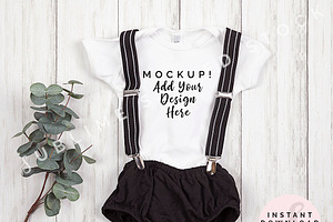 Onesie Mockup Bundle, Boy Bodysuit