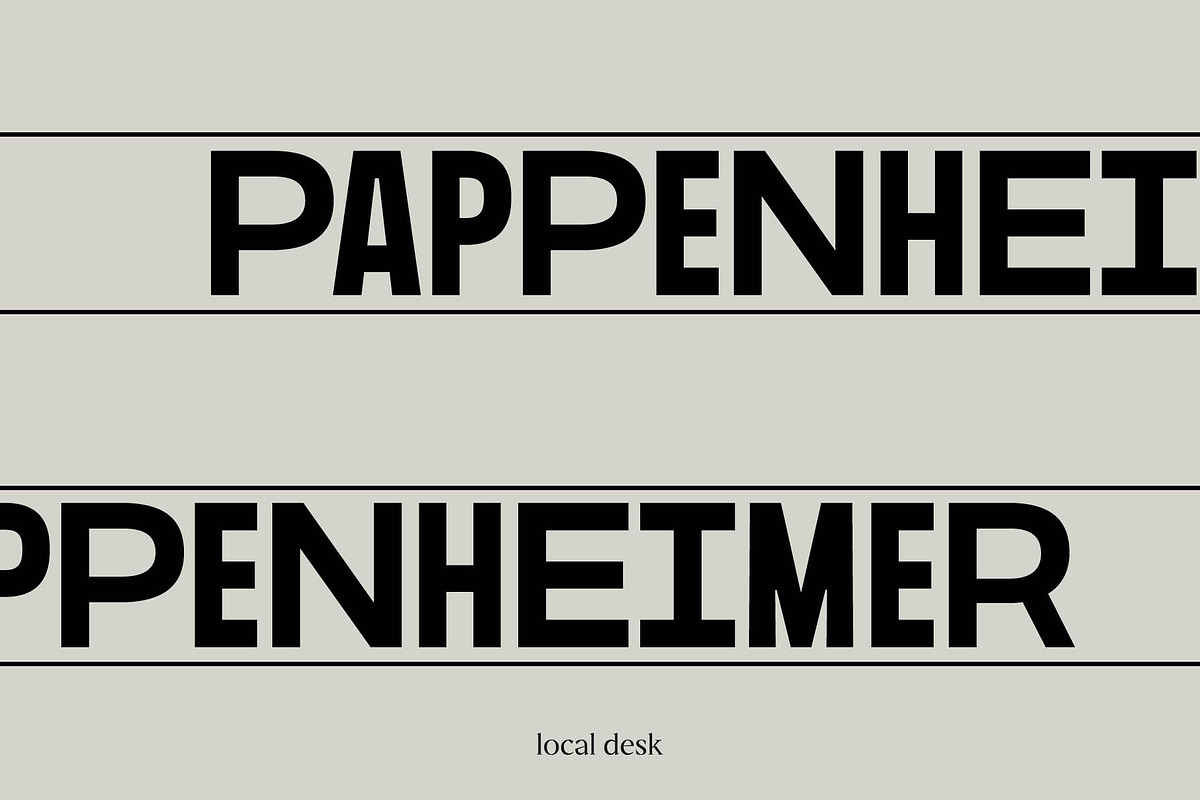 Pappenheimer – A Fresh Sans, a Sans Serif Font by Local Desk Designstudio (Photo 6 of 20)