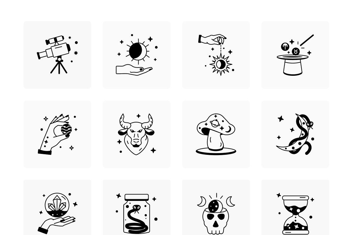 Animated Astrology Icon Set, an Outline Icon by Vectors Market (Photo 6 of 7)