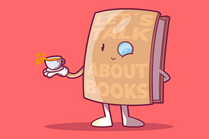 Talk About Books!, an Education Illustration by pedrors