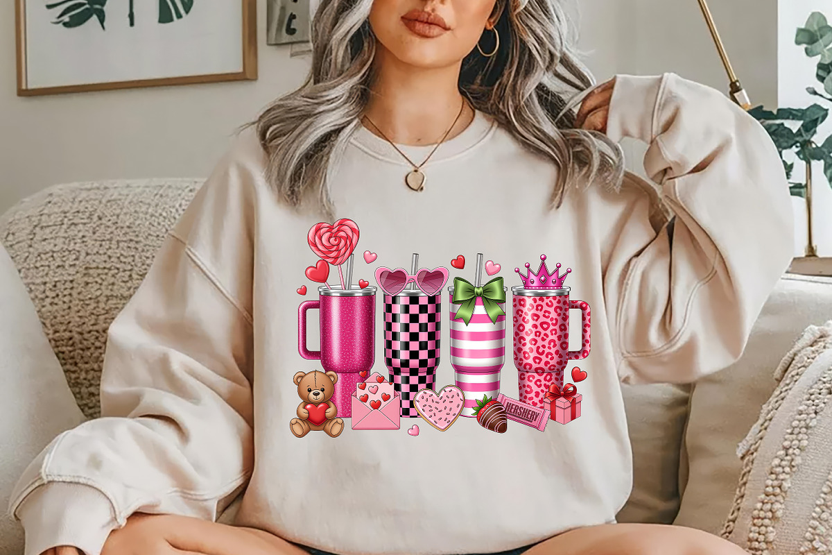 Valentine's Day Tumbler Mug PNG, a Seasonal Illustration by YA Design (Photo 2 of 4)