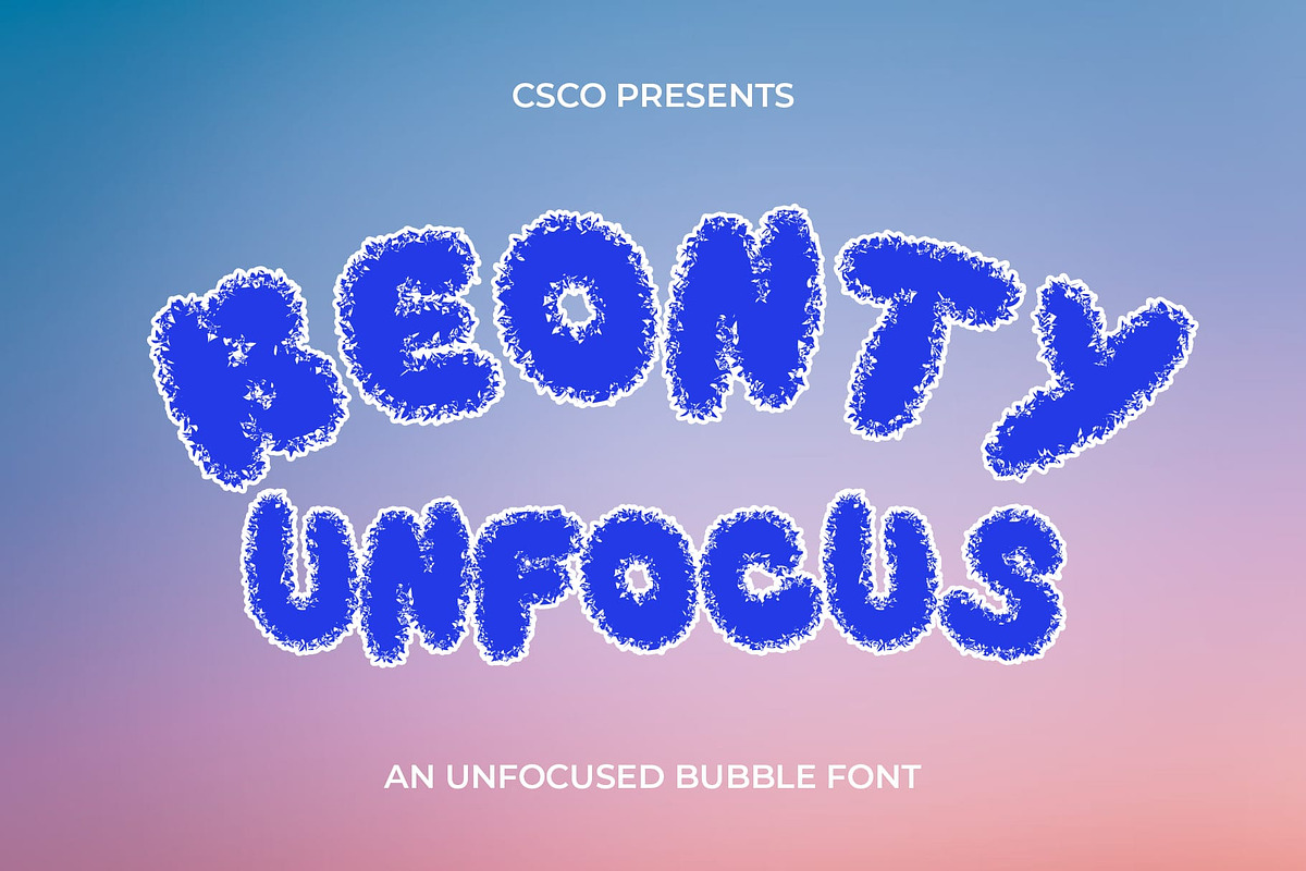Beonty Unfocus, a Sans Serif Font by Craft Supply Co. (Photo 1 of 8)