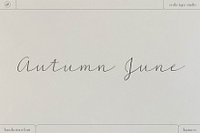 Autumn June Handwritten Script Font