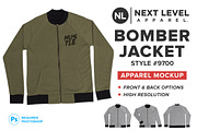 Next Level 9700 Bomber Jacket Mockup, a Merchandise Mockup by Brent Galloway (Thumbnail 1 of 5)