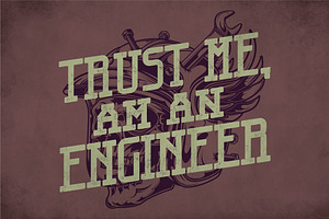 Engineer Modern Label Typeface