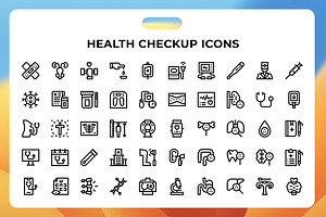 Health Checkup Icons, an Icon by Wencory