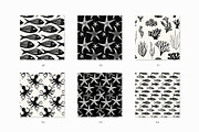 Underwater Seamless Patterns Bundle, a Pattern Graphic by Curly_Pat (Thumbnail 11 of 15)