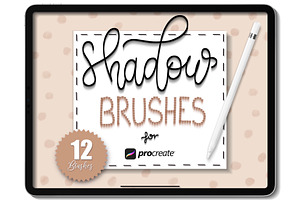 Procreate Lettering Brush W/ Shadows