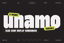 TT Unamo - Sans Display Condensed