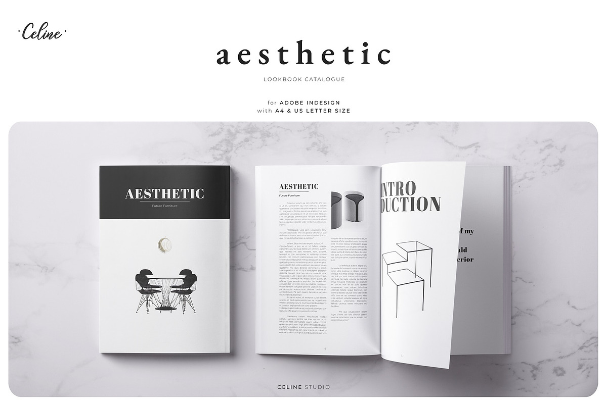 AESTHETIC Magazine Bundle (5 IN 1), a Magazine Template by Celine Studio (Photo 4 of 6)