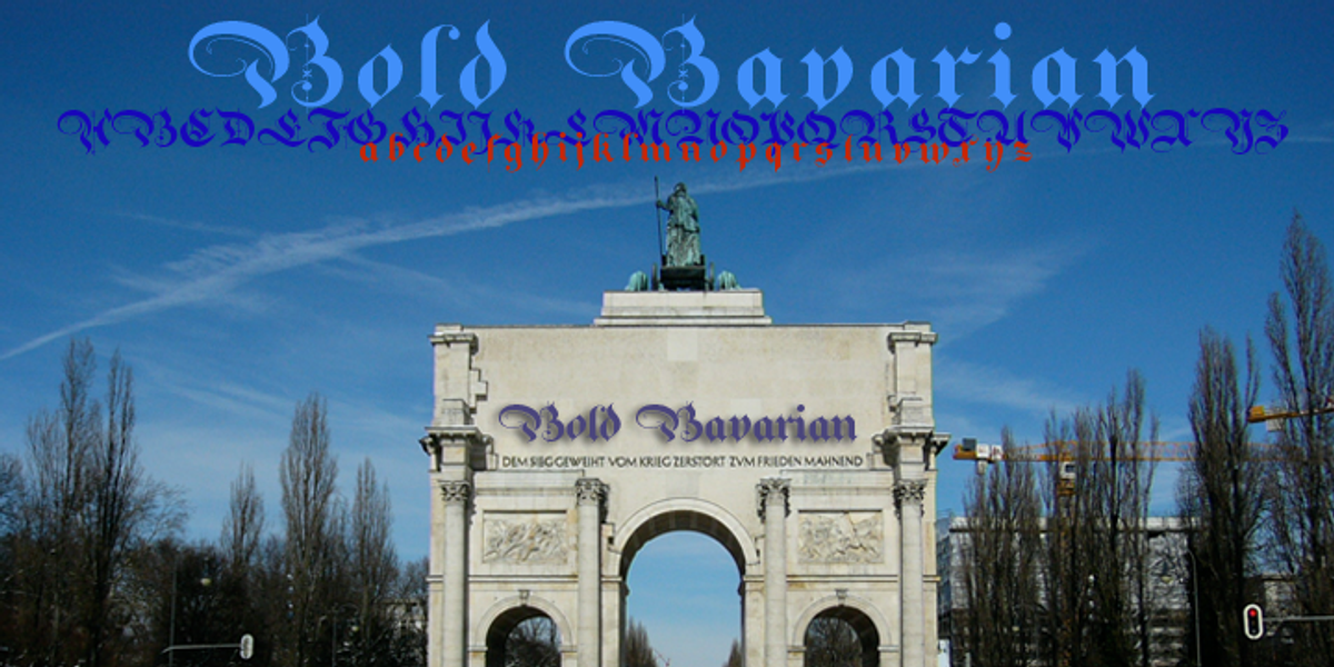 BoldBavarian, a Blackletter Font by Wiescher-Design