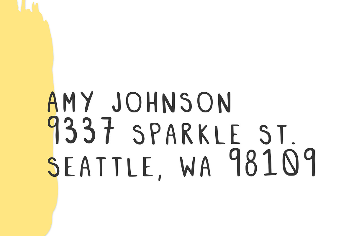 Sherbert, A Hand-Lettered Font preview 3