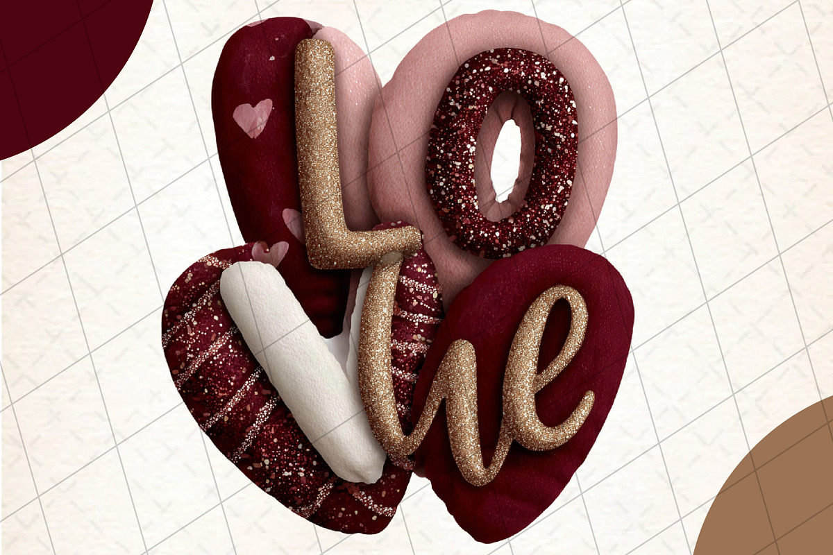 Valentine's Day Love Png, an Illustration by DreamCafeArt (Photo 1 of 8)