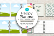 Happy Planner Canva Mockup 7x9 in, a Books & Magazine Mockup by Mockup Scene (Thumbnail 1 of 11)