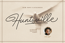 Huntsville - Monoline Signature Font