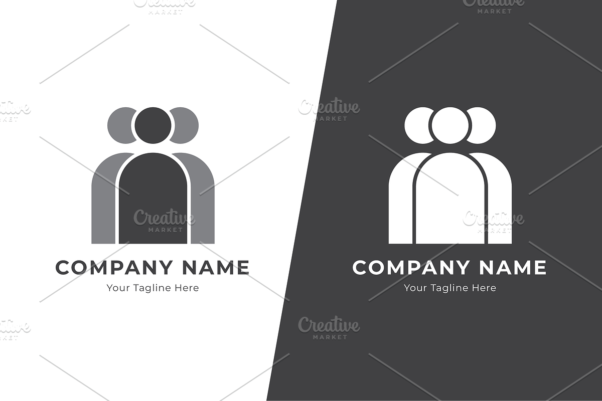 Triple Head Logo Template, a Branding & Logo Template by IndraSign (Photo 1 of 2)
