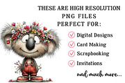 Whimsical Spring Koala Clipart, an Illustration by OK Design (Thumbnail 4 of 6)