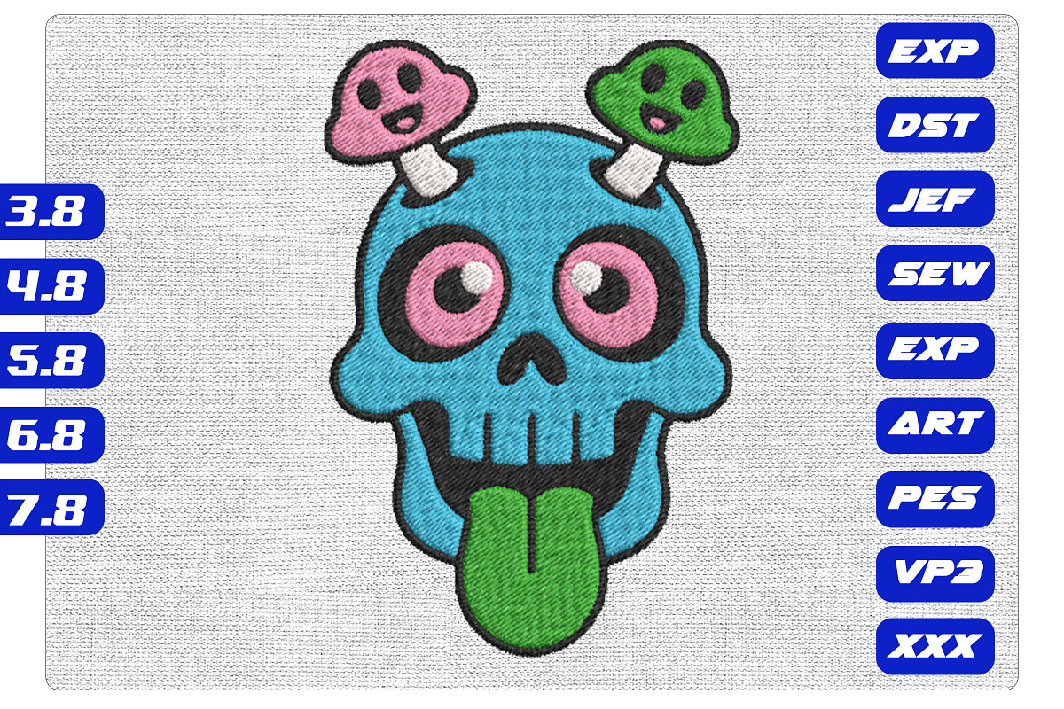 Psychedelic Skull Mushroom Design, a Decorative Illustration by Purpose Ekbal (Photo 1 of 3)