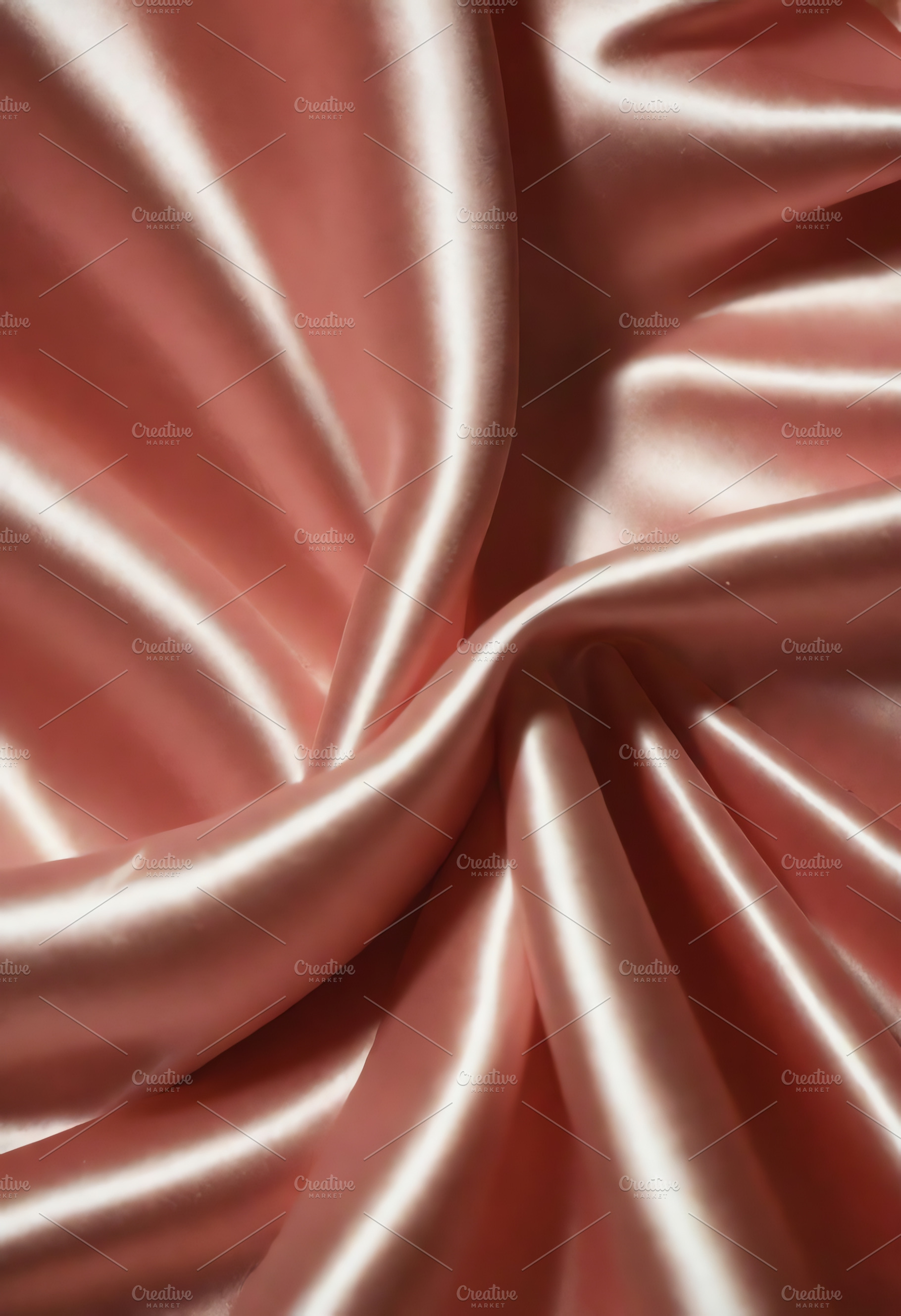 Soft pink satin fabric draping on a surface, showcasing smooth texture and eleg, a Background Photo by Kzara Visual Concepts