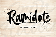 Ramidots - Handbrush Font, a Script Font by Sronstudio (Thumbnail 1 of 14)