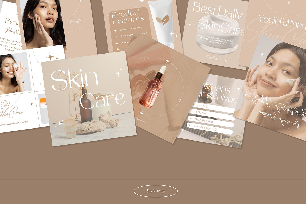 Beauty Magic Social Media Kit _Canva, a Social Media Template by ElladesignCo (Photo 7 of 7)