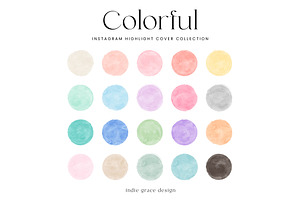 Colorful Instagram Highlight Covers