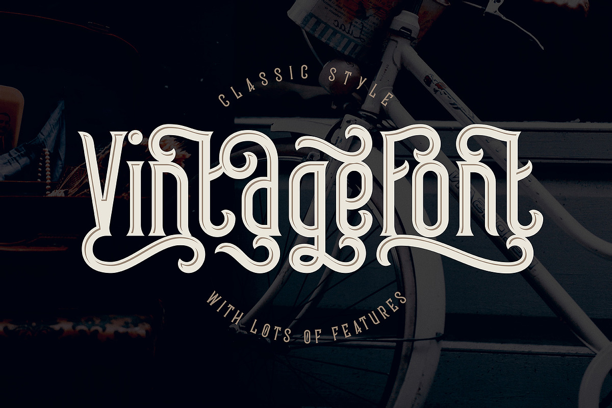 Frizzy vintage font preview 2