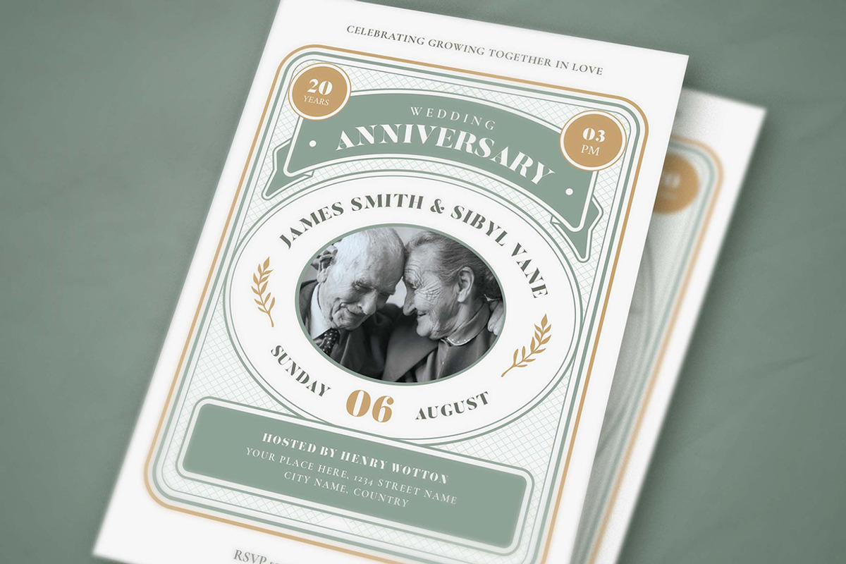 Wedding Anniversary Party Invitation, an Invitation Template by Vynetta (Photo 3 of 3)