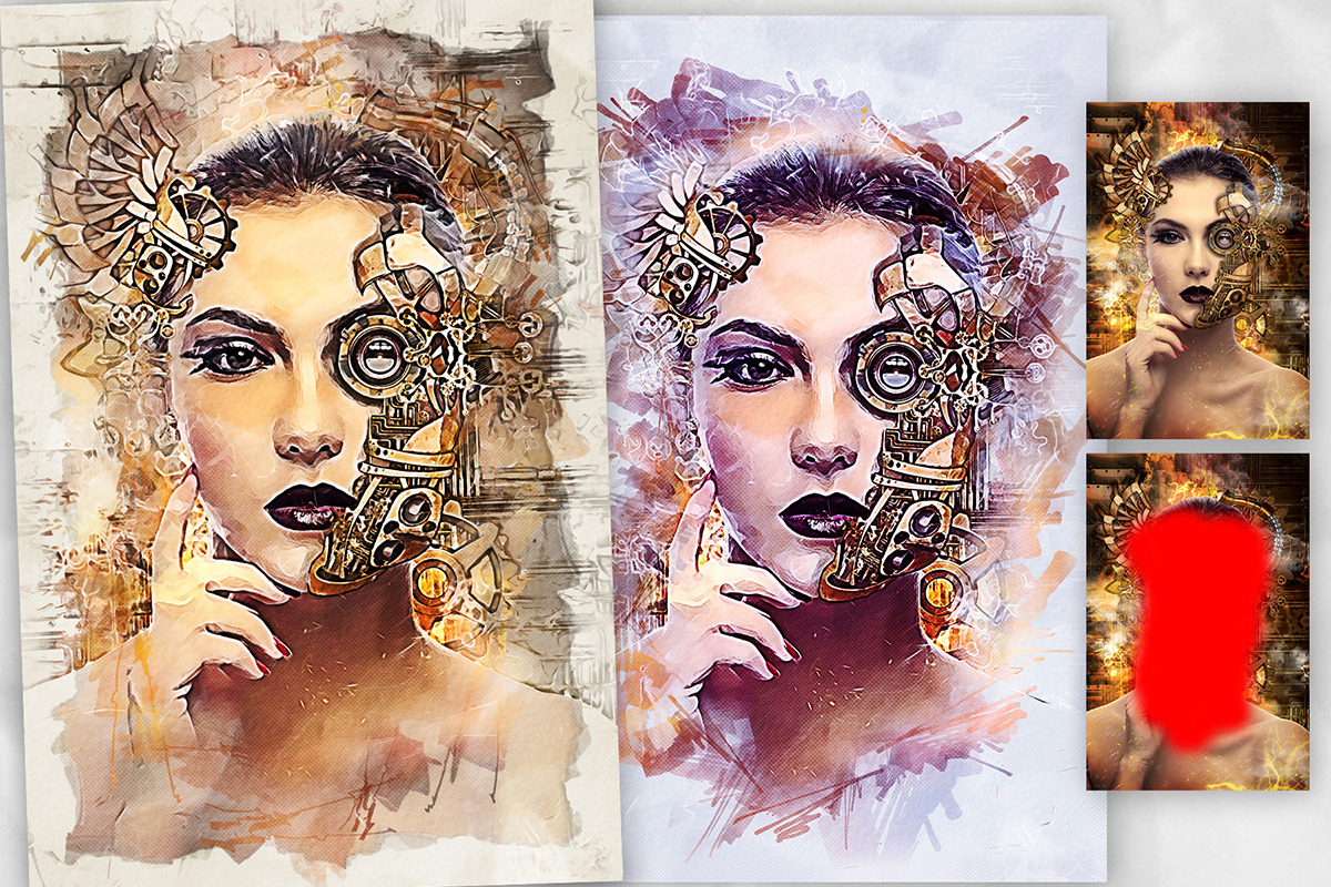 Marker Illustration Photoshop Action, an Action Add-On by GorynArt (Photo 2 of 15)