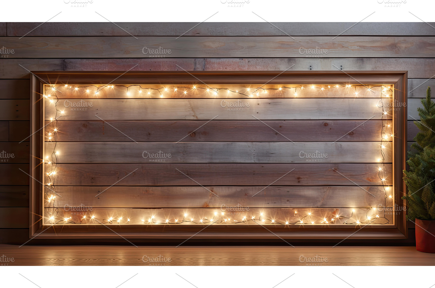 unique christmas lights on wood ai, a Background Photo by pikepicture