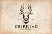 Deer Head Vector Logo Template, a Branding & Logo Template by vectorwithin (Thumbnail 2 of 2)