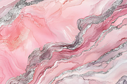 Blush Rose Quartz & Silver Veins, a Pattern Graphic by Printable Treasure (Thumbnail 3 of 6)