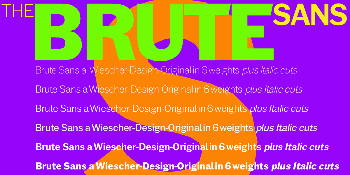 Brute Sans, a Sans Serif Font by Wiescher-Design (Photo 4 of 7)