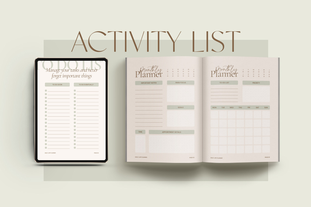 Planner 2024 Self-Growth CANVA PS, a Magazine Template by Eviory (Photo 8 of 27)