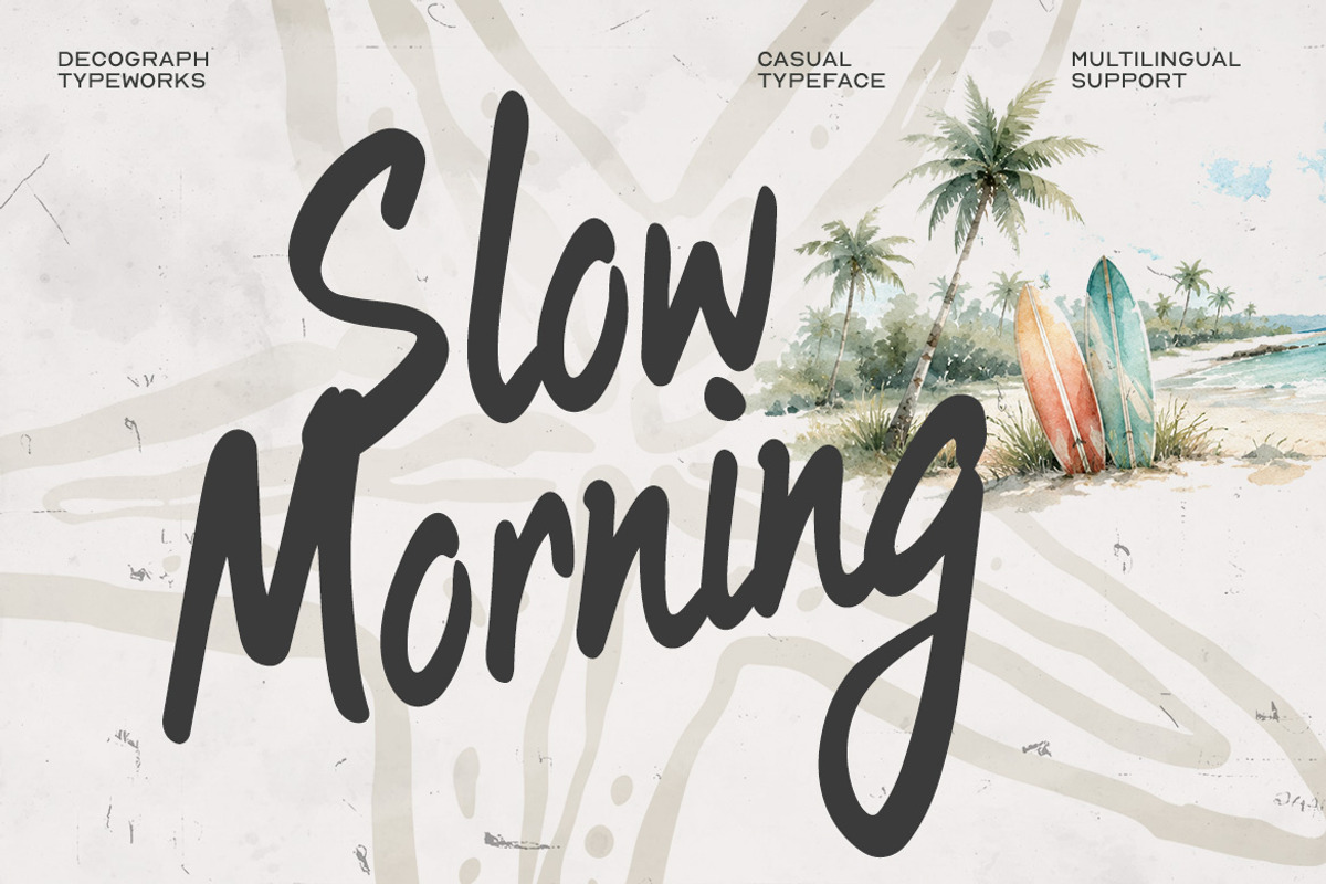 Beachline Script – Casual Font, a Handwritten Font by decographstud (Photo 2 of 8)
