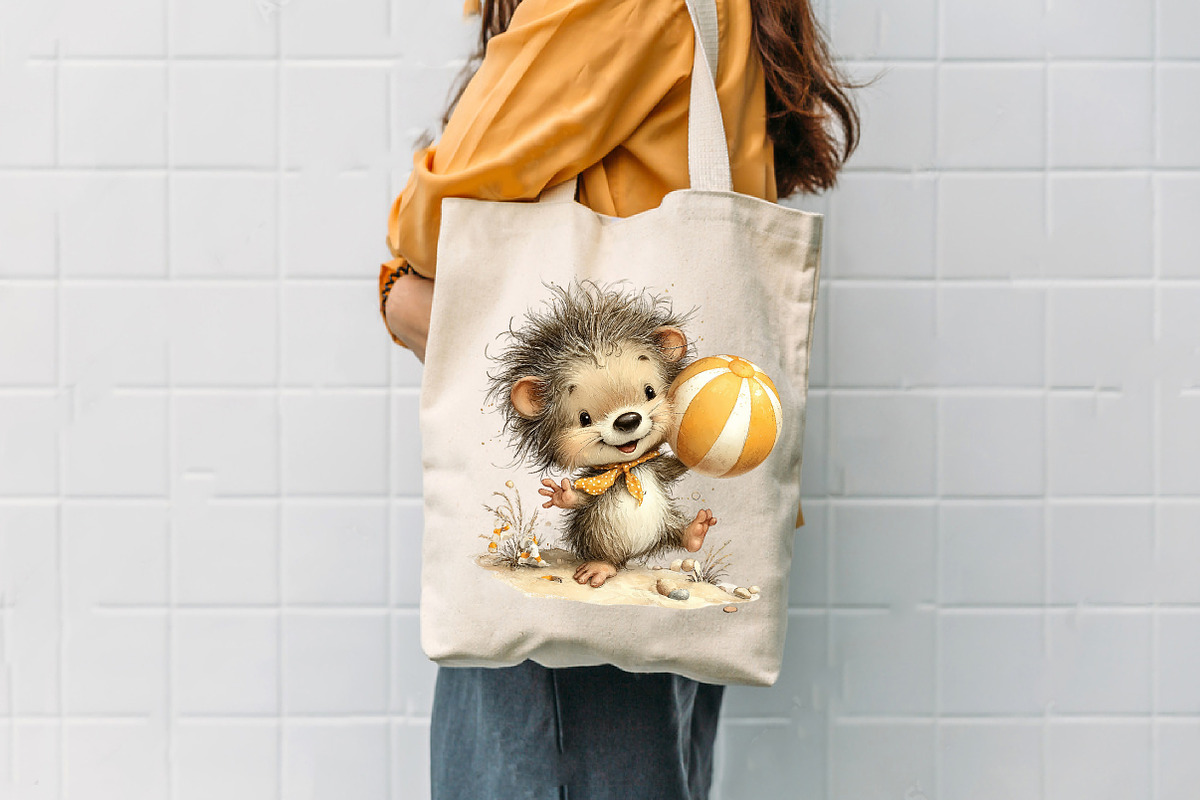 Whimsical Summer Hedgehog PNG, an Animal Illustration by CreationArt (Photo 7 of 7)
