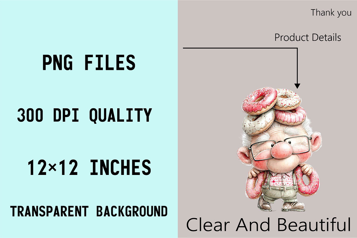 Summer Funny Grandma Clipart Bundle, an Illustration by SVGArt (Photo 4 of 9)