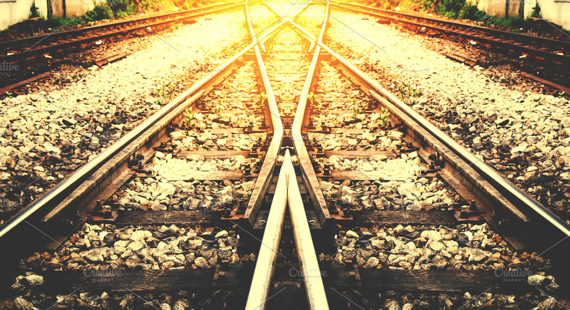 Rail way containing train, rail, and railway, a Transportation Photo by Slonme