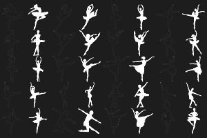 Ballet Ballerina Figure Poses